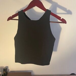 Athlete black conscious crop Bra